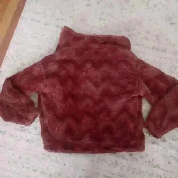 Urban Outfitters Womens Rust Brown Eva Faux Fur Jacket S - Picture 10 of 15